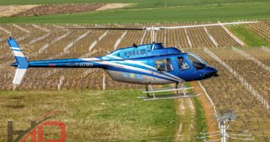 Surveillance lignes électrique moyennes tensions ENEDIS par hélicoptère 2024