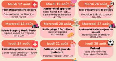 Programme du Service Jeunesse – Août 2025