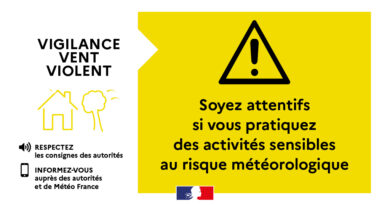 🟨 Vigilance météo jaune : vent violent